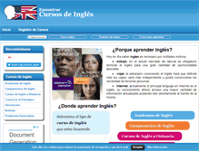 Tablet Screenshot of encontrarcursosdeingles.com